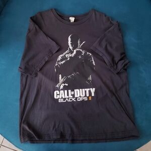 Vintage 2000s Y2k 2012 Call Of Duty Black Ops 2 Vidro Game Promo T-shirt 2XL